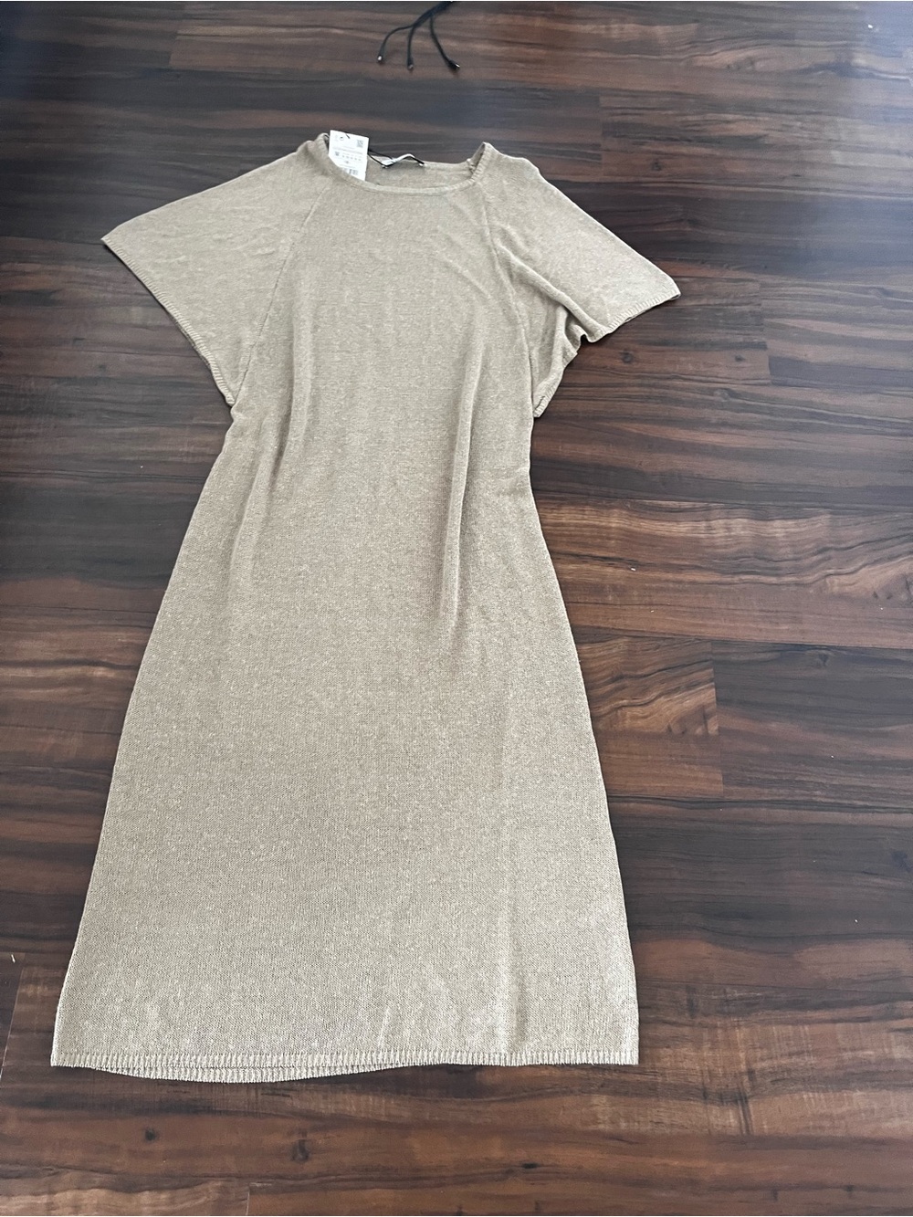 New Zara Beige Maxi Knit Dress size M